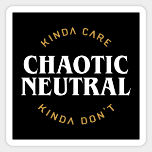 Nerdy Retro Chaotic Neutral Meme Game Master Quotes Magnet